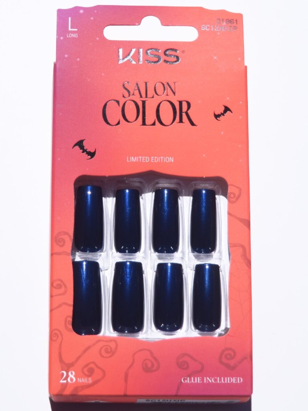KISS Special Design Salon Color Halloween Nails Long Length - Let's Boo This